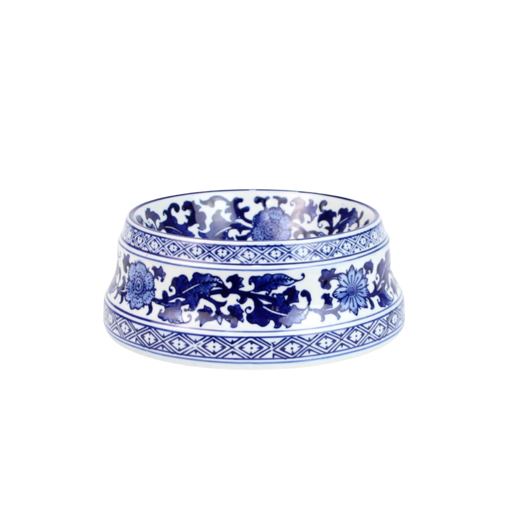 Pet Bowls | Blue & White Chinoiserie