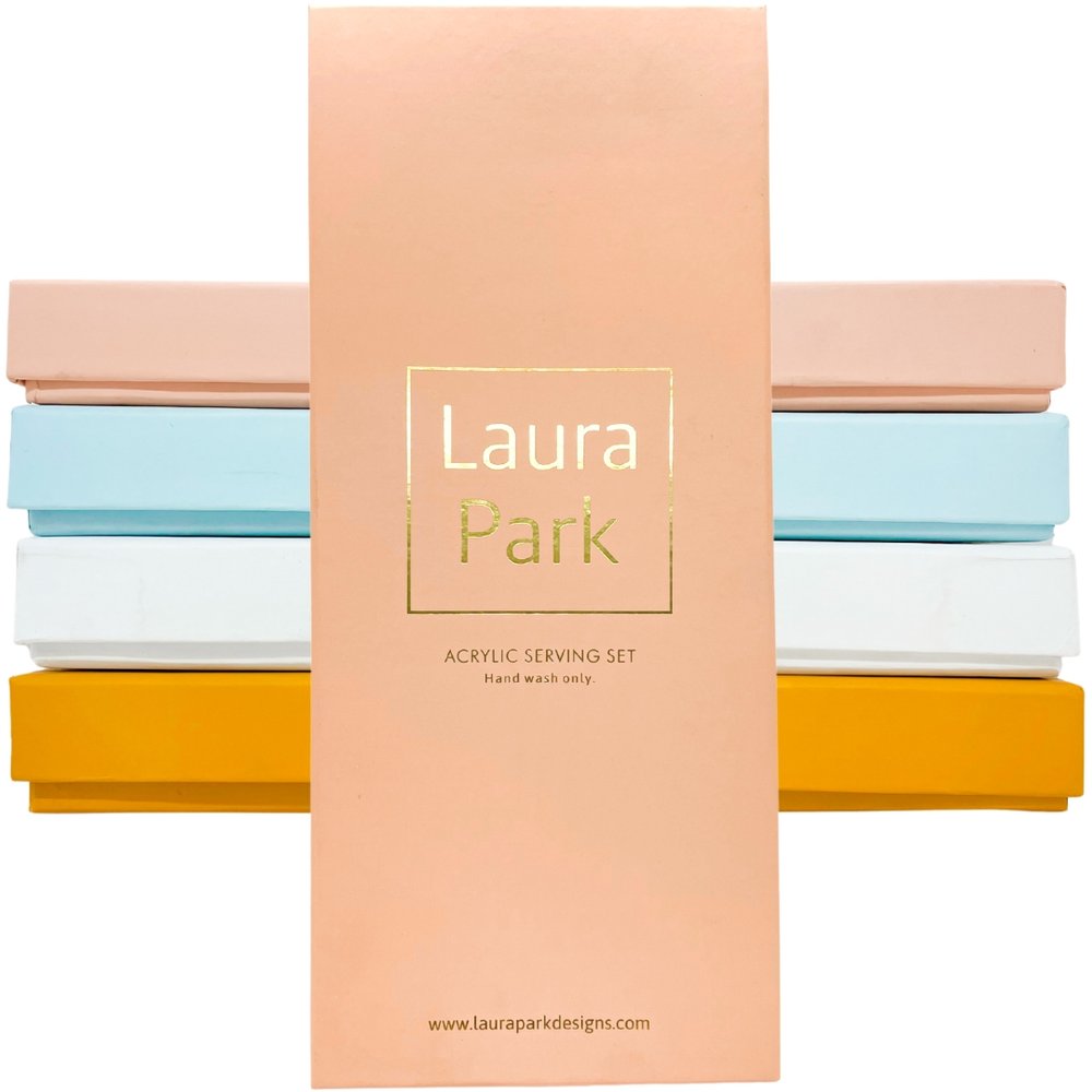 Laura Park Acrylic Serving Set | Blush