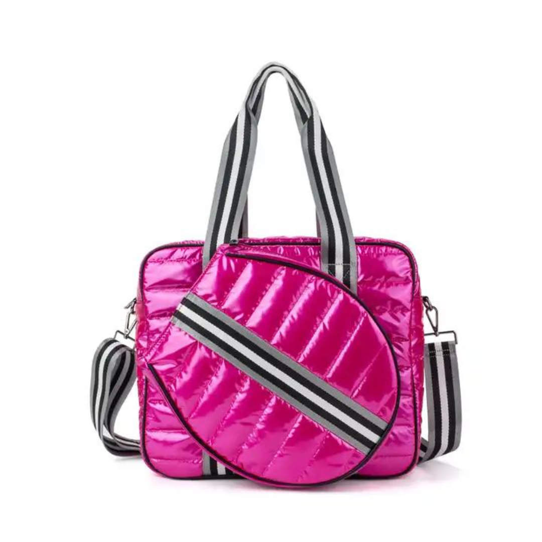 Puffer Tennis Tote | Pink