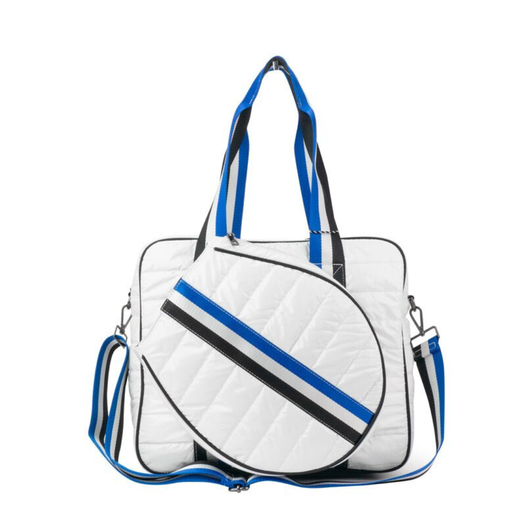 Puffer Tennis Tote | White