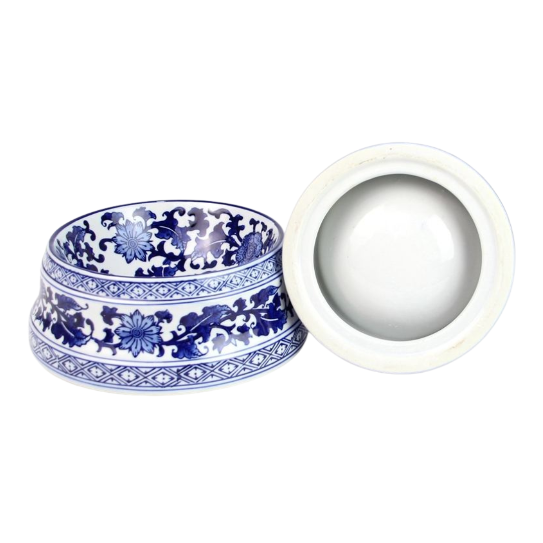 Pet Bowls | Blue & White Chinoiserie